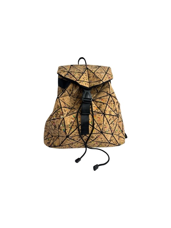 Patrizia Luca Milano Cork Geometric Backpack Splatter Paint Triangle main image 6